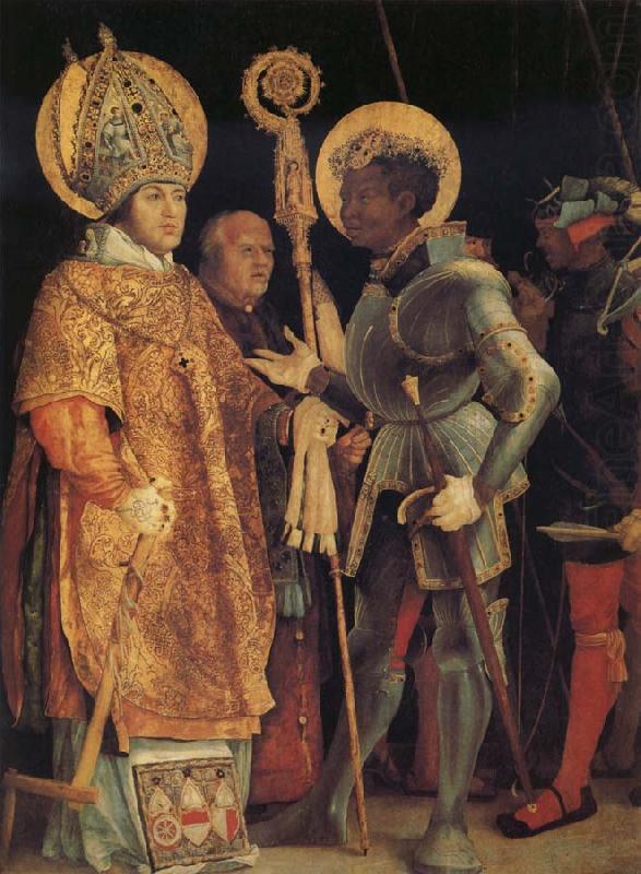 The Meeting of St Erasmus and St Maurice, Grunewald, Matthias